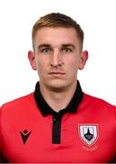 13 February 2024; Viktor Serdeniuk poses for a portrait during a Longford Town FC squad portraits session at John Hyland Park in Baldonnell, Dublin. Photo by Stephen McCarthy/Sportsfile