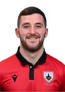 13 February 2024; Oisin Hand poses for a portrait during a Longford Town FC squad portraits session at John Hyland Park in Baldonnell, Dublin. Photo by Stephen McCarthy/Sportsfile