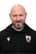 13 February 2024; First team coach Wayne Groves poses for a portrait during a Longford Town FC squad portraits session at John Hyland Park in Baldonnell, Dublin. Photo by Stephen McCarthy/Sportsfile