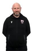 13 February 2024; First team coach Wayne Groves poses for a portrait during a Longford Town FC squad portraits session at John Hyland Park in Baldonnell, Dublin. Photo by Stephen McCarthy/Sportsfile