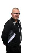 13 February 2024; Manager Stephen Henderson poses for a portrait during a Longford Town FC squad portraits session at John Hyland Park in Baldonnell, Dublin. Photo by Stephen McCarthy/Sportsfile