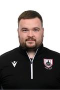 13 February 2024; Sports therapist Cian Lennon poses for a portrait during a Longford Town FC squad portraits session at John Hyland Park in Baldonnell, Dublin. Photo by Stephen McCarthy/Sportsfile