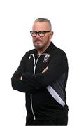 13 February 2024; Manager Stephen Henderson poses for a portrait during a Longford Town FC squad portraits session at John Hyland Park in Baldonnell, Dublin. Photo by Stephen McCarthy/Sportsfile