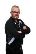 13 February 2024; Manager Stephen Henderson poses for a portrait during a Longford Town FC squad portraits session at John Hyland Park in Baldonnell, Dublin. Photo by Stephen McCarthy/Sportsfile