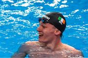 15 February 2024; John Shortt of Ireland after competing in the heats of the Men's 200m backstroke during day five of the World Aquatics Championships 2024 at the Aspire Dome in Doha, Qatar. Photo by Ian MacNicol/Sportsfile