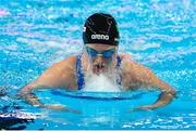 15 February 2024; Mona McSharry of Ireland competes in her Women's 200m breaststroke heat during day five of the World Aquatics Championships 2024 at the Aspire Dome in Doha, Qatar. Photo by Ian MacNicol/Sportsfile