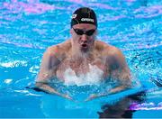15 February 2024; Eoin Corby of Ireland competes in the Men's 200m breaststroke heats during day five of the World Aquatics Championships 2024 at the Aspire Dome in Doha, Qatar. Photo by Ian MacNicol/Sportsfile