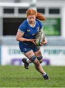 15 February 2024; Isobel O'Sullivan of Leinster during the U18 Girls Interprovincial semi-final match between Leinster and Munster at Terenure College RFC in Dublin. Photo by Seb Daly/Sportsfile