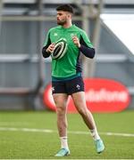 15 February 2024; Harry Byrne during an Ireland Rugby squad training session at the IRFU High Performance Centre at the Sport Ireland Campus in Dublin. Photo by David Fitzgerald/Sportsfile