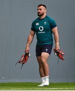 15 February 2024; Rónan Kelleher during an Ireland Rugby squad training session at the IRFU High Performance Centre at the Sport Ireland Campus in Dublin. Photo by David Fitzgerald/Sportsfile