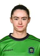 14 February 2024; Lauryn O'Callaghan poses for a portrait during a Peamount United FC squad portraits at PRL Park in Greenogue, Dublin. Photo by Tyler Miller/Sportsfile