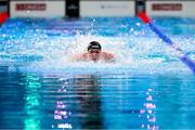 16 February 2024; Max McCusker of Ireland competes in the Men's 100m butterfly heats during day six of the World Aquatics Championships 2024 at the Aspire Dome in Doha, Qatar. Photo by Ian MacNicol/Sportsfile