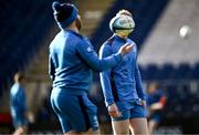 12 January 2024; Jamie Osborne, right, during a Leinster Rugby captain's run at the RDS Arena in Dublin. Photo by Harry Murphy/Sportsfile