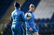 12 January 2024; Jamie Osborne, right, during a Leinster Rugby captain's run at the RDS Arena in Dublin. Photo by Harry Murphy/Sportsfile