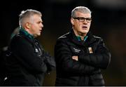 3 February 2024; Mayo manager Kevin McStay, right, and selector Stephen Rochford during the Allianz Football League Division 1 match between Mayo and Dublin at Hastings Insurance MacHale Park in Castlebar, Mayo. Photo by Stephen McCarthy/Sportsfile