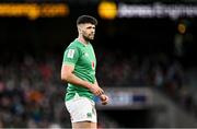 11 February 2024; Harry Byrne of Ireland during the Guinness Six Nations Rugby Championship match between Ireland and Italy at the Aviva Stadium in Dublin. Photo by Ben McShane/Sportsfile