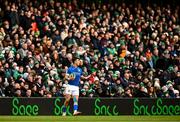 11 February 2024; Lorenzo Pani of Italy during the Guinness Six Nations Rugby Championship match between Ireland and Italy at the Aviva Stadium in Dublin. Photo by Ben McShane/Sportsfile