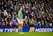 11 February 2024; James Lowe of Ireland during the Guinness Six Nations Rugby Championship match between Ireland and Italy at the Aviva Stadium in Dublin. Photo by Ben McShane/Sportsfile