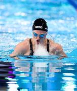 16 February 2024; Mona McSharry of Ireland competes in the Women's 200m breaststroke final during day six of the World Aquatics Championships 2024 at the Aspire Dome in Doha, Qatar. Photo by Ian MacNicol/Sportsfile