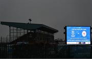 16 February 2024; A general view outside the stadium before the SSE Airtricity Men's Premier Division match between Waterford and Shelbourne at the Regional Sports Centre in Waterford. Photo by Harry Murphy/Sportsfile