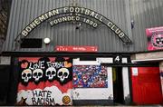 16 February 2024; A general view of an entrance into Dalymount Park before the SSE Airtricity Men's Premier Division match between Bohemians and Sligo Rovers at Dalymount Park in Dublin. Photo by Stephen Marken/Sportsfile