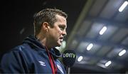 16 February 2024; St Patrick's Athletic manager Jon Daly is interviewed for LOITV before the SSE Airtricity Men's Premier Division match between Galway United and St Patrick's Athletic at Eamonn Deacy Park in Galway. Photo by Seb Daly/Sportsfile