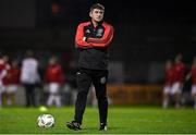 16 February 2024; Bohemians manager Declan Devine before the SSE Airtricity Men's Premier Division match between Bohemians and Sligo Rovers at Dalymount Park in Dublin. Photo by David Fitzgerald/Sportsfile