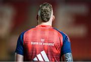 16 February 2024; RG Snyman of Munster before the United Rugby Championship match between Scarlets and Munster at Cardiff Arms Park in Cardiff, Wales. Photo by Gruffydd Thomas/Sportsfile