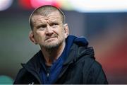 16 February 2024; Munster head coach Graham Rowntree during the warm up before the United Rugby Championship match between Scarlets and Munstert at Cardiff Arms Park in Cardiff, Wales. Photo by Gruffydd Thomas/Sportsfile