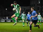 16 February 2024; Harry Groome of Bray Wanderers in action against Ciaran Behan of UCD during the SSE Airtricity Men's First Division match between Bray Wanderers and UCD at Carlisle Grounds in Bray, Wicklow. Photo by Tyler Miller/Sportsfile