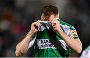 16 February 2024; Sean Hoare of Shamrock Rovers during the SSE Airtricity Men's Premier Division match between Shamrock Rovers and Dundalk at Tallaght Stadium in Dublin. Photo by Stephen McCarthy/Sportsfile