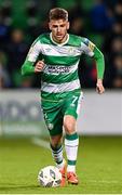 16 February 2024; Dylan Watts of Shamrock Rovers during the SSE Airtricity Men's Premier Division match between Shamrock Rovers and Dundalk at Tallaght Stadium in Dublin. Photo by Stephen McCarthy/Sportsfile