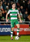 16 February 2024; Daniel Cleary of Shamrock Rovers during the SSE Airtricity Men's Premier Division match between Shamrock Rovers and Dundalk at Tallaght Stadium in Dublin. Photo by Stephen McCarthy/Sportsfile