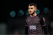 16 February 2024; Robbie Mahon of Dundalk during the SSE Airtricity Men's Premier Division match between Shamrock Rovers and Dundalk at Tallaght Stadium in Dublin. Photo by Stephen McCarthy/Sportsfile