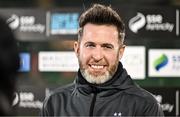 16 February 2024; Shamrock Rovers manager Stephen Bradley before the SSE Airtricity Men's Premier Division match between Shamrock Rovers and Dundalk at Tallaght Stadium in Dublin. Photo by Stephen McCarthy/Sportsfile