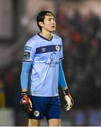 16 February 2024; St Patrick's Athletic goalkeeper Marcelo Pitaluga during the SSE Airtricity Men's Premier Division match between Galway United and St Patrick's Athletic at Eamonn Deacy Park in Galway. Photo by Seb Daly/Sportsfile