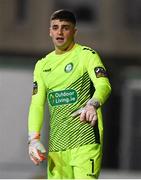 16 February 2024; Bray Wanderers goalkeeper James Corcoran during the SSE Airtricity Men's First Division match between Bray Wanderers and UCD at Carlisle Grounds in Bray, Wicklow. Photo by Tyler Miller/Sportsfile