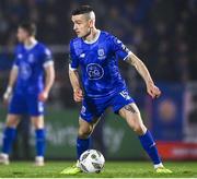 16 February 2024; Darragh Leahy of Waterford during the SSE Airtricity Men's Premier Division match between Waterford and Shelbourne at the Regional Sports Centre in Waterford. Photo by Harry Murphy/Sportsfile