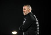 16 February 2024; Waterford assistant manager Alan Reynolds during the SSE Airtricity Men's Premier Division match between Waterford and Shelbourne at the Regional Sports Centre in Waterford. Photo by Harry Murphy/Sportsfile