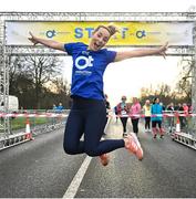 17 February 2024; RTE Presenter Kathryn Thomas before the Operation Transformation 5K at Phoenix Park in Dublin. Photo by David Fitzgerald/Sportsfile
