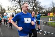17 February 2024; Minister of State at the Department of Tourism, Culture, Arts, Gaeltacht, Sport and Media Thomas Byrne TD during the Operation Transformation 5K at Phoenix Park in Dublin. Photo by David Fitzgerald/Sportsfile