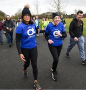 17 February 2024; Dr Sumi Dunne, left, and Anne Cushen during the Operation Transformation 5K at Phoenix Park in Dublin. Photo by David Fitzgerald/Sportsfile