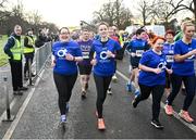 17 February 2024; Edel O'Malley, left, and Sophie Pratt during the Operation Transformation 5K at Phoenix Park in Dublin. Photo by David Fitzgerald/Sportsfile