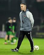 16 February 2024; Cork City coach Richie Holland before the SSE Airtricity Men's First Division match between Cork City and Kerry FC at Turner's Cross in Cork. Photo by Brendan Moran/Sportsfile