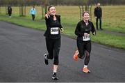 17 February 2024; Katie Pintos, left, and Emma Kinsella during the Operation Transformation 5K at Phoenix Park in Dublin. Photo by David Fitzgerald/Sportsfile