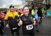 17 February 2024; Caoimhe Ní Mhaolagain after the Operation Transformation 5K at Phoenix Park in Dublin. Photo by David Fitzgerald/Sportsfile