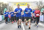 17 February 2024; Darragh Fitzgerald, left, and Karl Henry during the Operation Transformation 5K at Phoenix Park in Dublin. Photo by David Fitzgerald/Sportsfile