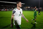 16 February 2024; Sean Murray of Cork City makes his way onto the pitch before the SSE Airtricity Men's First Division match between Cork City and Kerry FC at Turner's Cross in Cork. Photo by Brendan Moran/Sportsfile