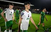 16 February 2024; Matthew Kiernan of Cork City makes his way onto the pitch before the SSE Airtricity Men's First Division match between Cork City and Kerry FC at Turner's Cross in Cork. Photo by Brendan Moran/Sportsfile