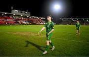 16 February 2024; Sean O'Connell of Kerry FC leaves the pitch after the SSE Airtricity Men's First Division match between Cork City and Kerry FC at Turner's Cross in Cork. Photo by Brendan Moran/Sportsfile